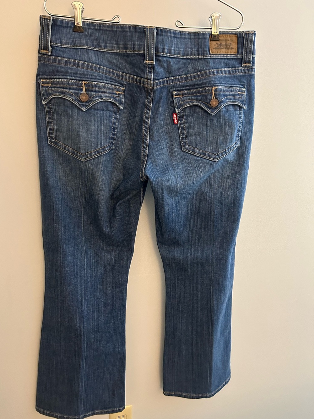 Levi's 515 Women's Dark Blue Wide-Leg Jeans 14 P